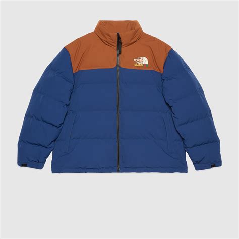 north face gucci jas blauw bruin|gucci the north face.